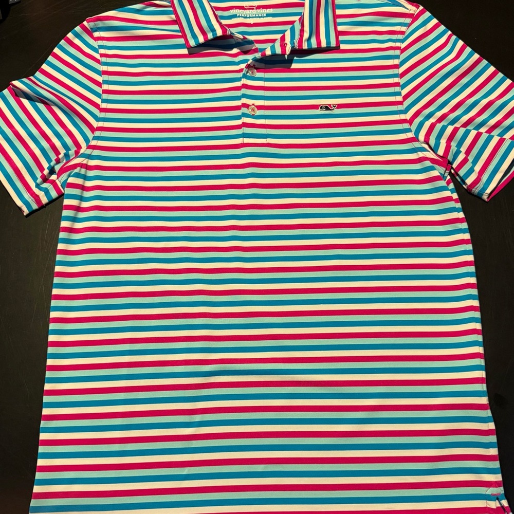 Vineyard Vines Performance Striped Polo - Picture 2 of 5